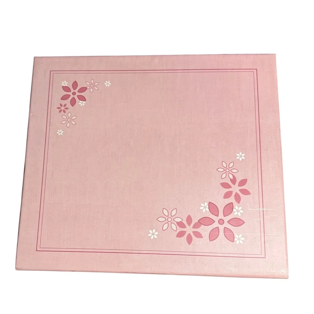 Colorbok Pink Floral Pre-Designed Scrapbook Album Kit 8x8 16 Pages‎ with Accents